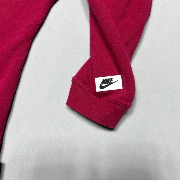 Nike Open Long Oversized Sweater Women's Small Maroon Open Cardigan Sweatshirt - Picture 3 of 7